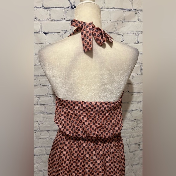 J Crew silk block floral printed boho strap sun dress size 4 - Picture 7 of 10